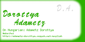 dorottya adametz business card